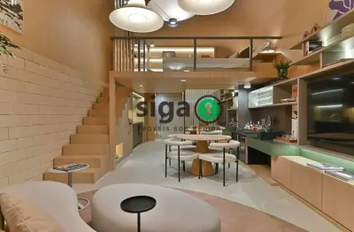 Apartamento 41?m² com pé direito duplo - à venda no brooklin ? lazer completo, à300 metros do metrô