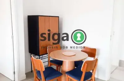 Apartamento mobiliado 40m² para locação em pinheiros