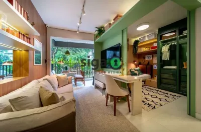 Apartamento 46?m² com 2 dormitórios em brooklin ? a 150 metros do metrô borba gato