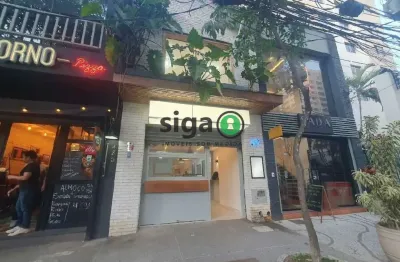 Loja para locação no itaim bibi, sem mobilia, com 107m², ar condicionado, rua de movimento