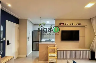 Apartamento à venda, com 68m2, 2 quartos, sendo 1 suite, no brooklin