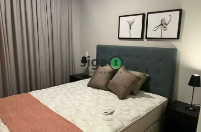 Apartamento á venda 38m² com vaga todo mobiliado localizado na chácara santo antônio, são paulo