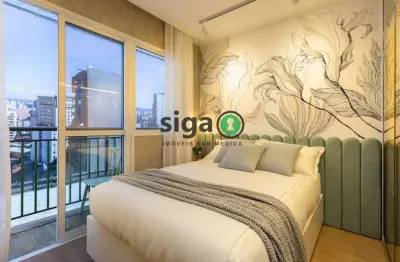 Terraço república ? studio 32 m² | 2 varandas ? pronto para morar