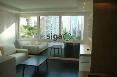 Apto para locação mobiliado no itaim bibi, com 2 quartos sendo 1 suíte, 1  vaga com 90m²