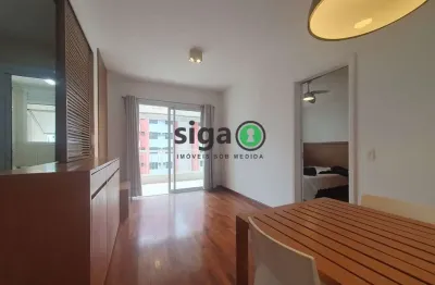 Apartamento para locação mobiliado no brooklin!! 1 quarto, 1 vaga, lazer completo!