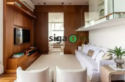 Apto duplex para locação com 130m², 1 suite, com hidro, 2 vagas mobiliado nos jardins