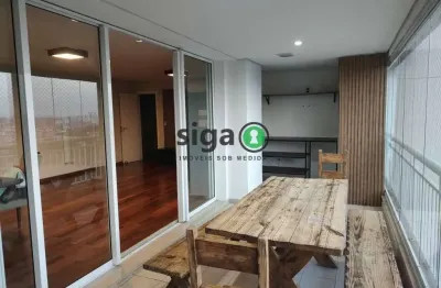 Aluguel - apartamento reformado no condomínio paulistano , 141m² , 3 suítes , varanda gourmet