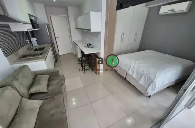 Excelente apto com 35m², 1 quarto ,1 banheiro e 1 vaga para locação  mobiliado, no brooklin