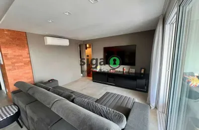 Apto com 120m², 3 quartos sedo 2 suítes, 3 vagas para locação mobiliado, na vila olímpia