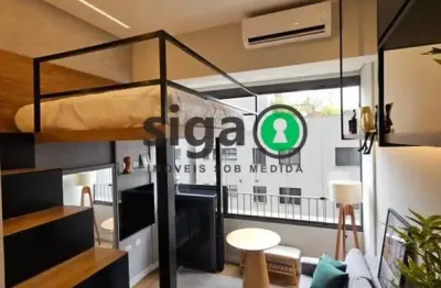 Studio 24m² com mezanino para alugar no brooklin ? próx. berrini e metrô brooklin