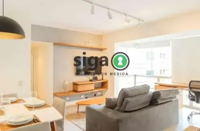 Apartamento para locação na vila olímpia, com 3 quartos, 1 vaga, mobiliado
