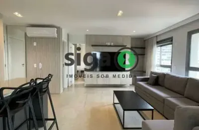 Apto para locação mobiliado com 70m², 2 quartos, 1 suite, 1 vaga com vista para o jardim europa