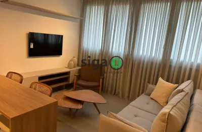 Apartamento para locação 38m² com vaga todo mobiliado localizado na chácara santo antônio, são paulo
