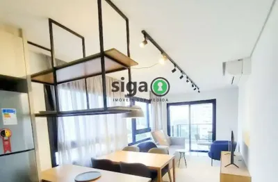 Apto para locação em pinheiros com 2 quartos sendo 1 suite mobiliado