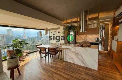 Apartamento para locação no geo berrini totalmente mobiliado e com vaga!