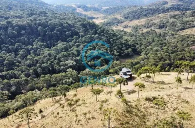 Chalé mobiliado com vista para as montanhas e terreno de 40.000m² (04 hectares) à venda em urubici/sc