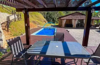 Sítio com piscina e linda vista panorâmica e terreno com 20.000m² (02 hectares) à venda em palhoça/sc