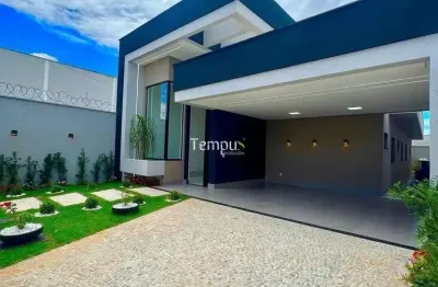 Casa à venda no bairro residencial humaitá - goiânia/go alto padrão, 3 suites closet, acabamento moderno