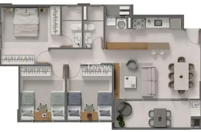 Paradizzo - apartamento à venda no bairro jardim atlântico - goiânia/go