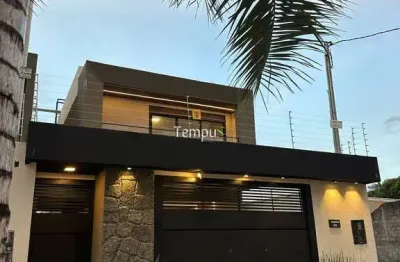 Sobrado alto padrão, triplex, 3 suítes, ao lado do parque cascavel, jardim atlântico,  goiânia-go