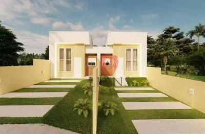 Casa com 3 dormitórios à venda, 69 m² por r$ 381.900,00 - vera cruz - gravataí/rs