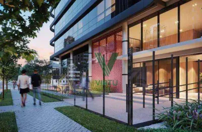 Apartamento com 1 dormitório para alugar, 25 m² por r$ 2.800,00/mês - alto da glória - curitiba/pr