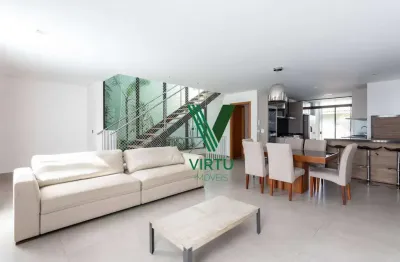 Casa com 4 dormitórios, 280 m² - venda por r$ 2.490.000,00 ou aluguel por r$ 11.630,00/mês - campo comprido - curitiba/pr
