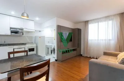 Apartamento com 1 dormitório à venda, 45 m² por r$ 370.000,00 - bigorrilho - curitiba/pr