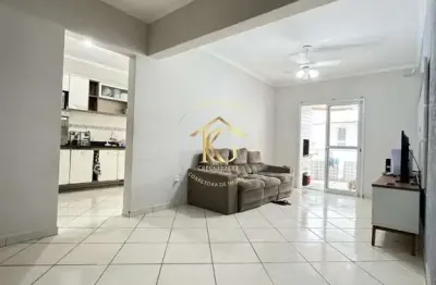 Apartamento praia grande guilhermina 2 dormitórios sendo 1 suíte vista mar.