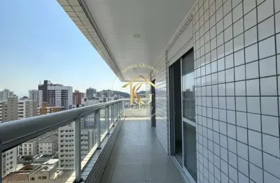 Apartamento novo de 3 quartos e 2 suítes no canto do forte, praia grande.
