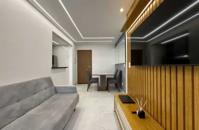 Apartamento canto do forte praia grande 1 quarto 1 suíte 2 banheiros vista livre