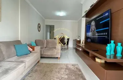 Apartamento tupi praia grande 2 dormitórios 1 suíte, vista mar.