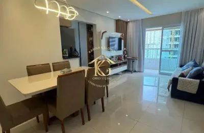 Apartamento mobiliado com 2 quartos 1 suíte e vista mar no bairro guilhermina.