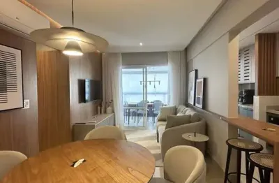 Apartamento novo e mobiliado 2 quartos na guilhermina, praia grande.