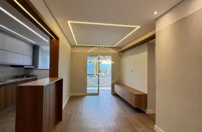 Apartamento tupi praia grande 1 dormitório com suíte andar alto planejado lindo