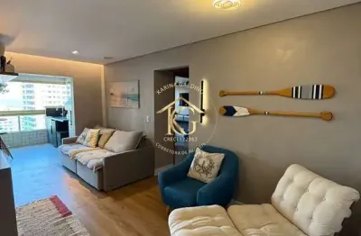 Apartamento mobiliado de 2 quartos com suíte aviação, praia grande - sp