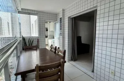 Apartamento canto do forte praia grande 1 dormitório com suíte grande espaçoso