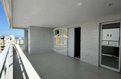 Apartamento aviação praia grande 3 dormitórios 3 suítes vista mar andar alto