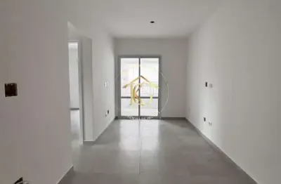 Apartamento guilhermina praia grande 2 dormitórios 1 suíte vista mar