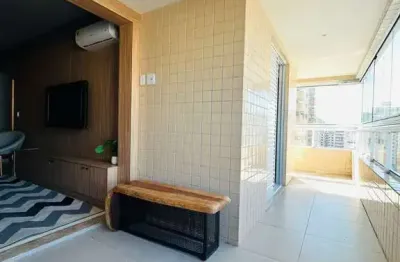 Apartamento de 2 quartos mobiliado na aviação, praia grande - sp