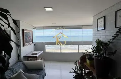 Apartamento aviação praia grande 2 dormitórios 2 suítes vista total mar