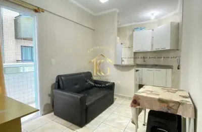 Apartamento 1 quarto mobiliado com vista mar bairro boqueirão - praia grande.