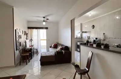 Apartamento tupi praia grande 2 dormitórios 1 suíte modesta vista mar