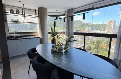 Apartamento mobiliado 3 quartos no bairro canto do forte, praia grande - sp