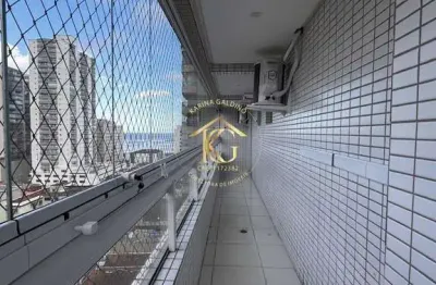 Apartamento tupi Praia Grande 2 dormitórios 1 suíte vista mar