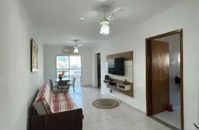 Apartamento semimobiliado de 2 quartos em guilhermina, praia grande - sp