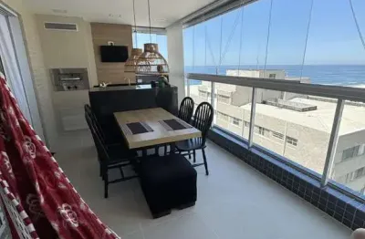 Apartamento mobiliado de 3 quartos, 3 suítes e 2 vagas aviação - praia grande