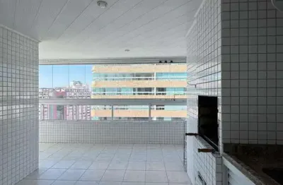Apartamento guilhermina praia grande 2 dormitórios 1 suíte vista livre gigante