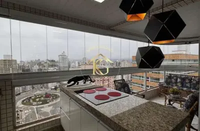 Apartamento boqueirão praia grande 2 dormitórios 2 suítes vista mar