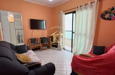 Apartamento mobiliado 1 dormitório amplo na guilhermina- praia grande